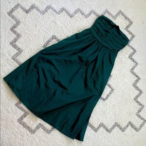 Strapless emerald green Abercrombie & fitch dress NWT
